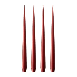 Bougie ester & erik Lot de 4 mat, aged rust, 42 cm