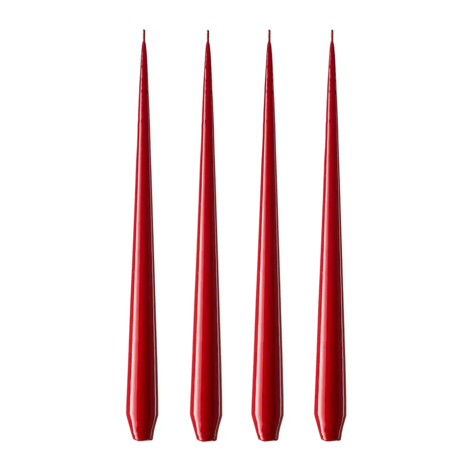 Bougie ester & erik Lot de 4 laquée, winter berry, 42 cm