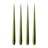 Bougie ester & erik Lot de 4 mat, olive glow, 32 cm