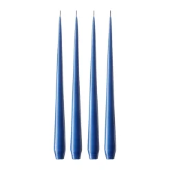 Bougie ester & erik Lot de 4 laquée, Cornflower, 32 cm
