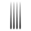 Bougie ester & erik Lot de 4 mat, Velvet matt black 95, 42 cm