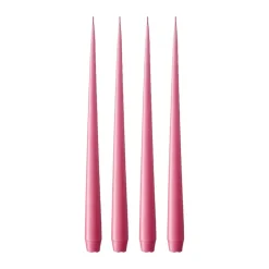 Bougie ester & erik Lot de 4 mat, Clear pink 41, 32 cm