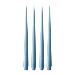 Bougie ester & erik Lot de 4 mat, Moon blue 37, 32 cm