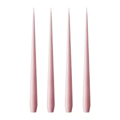 Bougie ester & erik Lot de 4 mat, old rose, 32 cm
