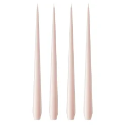 Bougie ester & erik Lot de 4 laquée, Rosewater 51-0, 32 cm