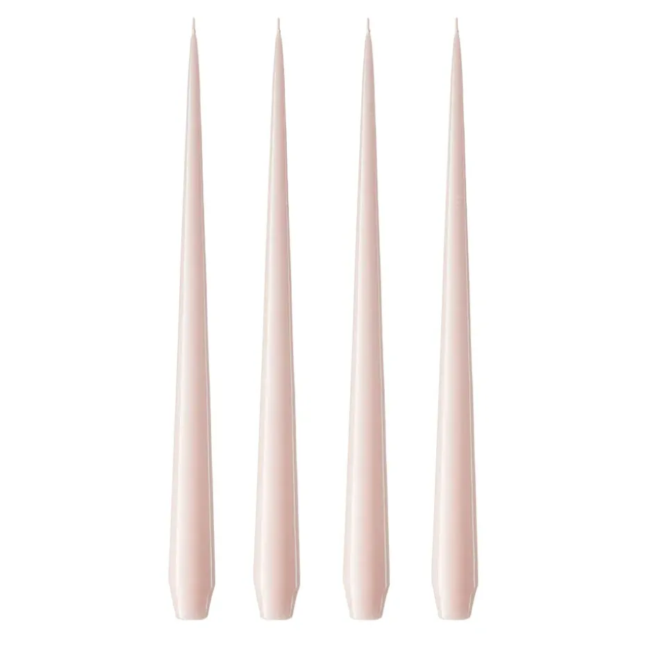 Bougie ester & erik Lot de 4 laquée, Rosewater 51-0, 32 cm