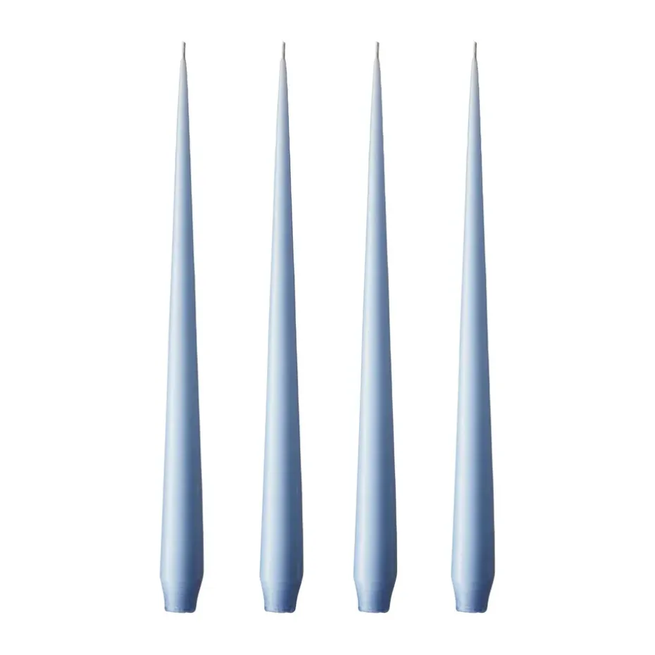 Bougie ester & erik Lot de 4 mat, icy lavender, 32 cm