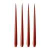 Bougie ester & erik Lot de 4 laquée, aged rust, 32 cm