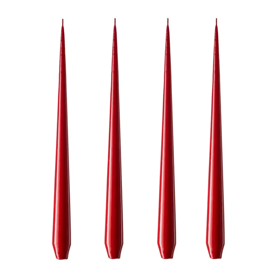 Bougie ester & erik Lot de 4 laquée, winter berry, 32 cm