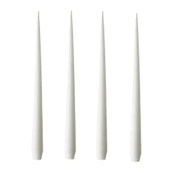 Bougie ester & erik Lot de 4 mat, pure white, 32 cm