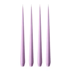 Bougie ester & erik Lot de 4 mat, Crocus delight 07, 32 cm