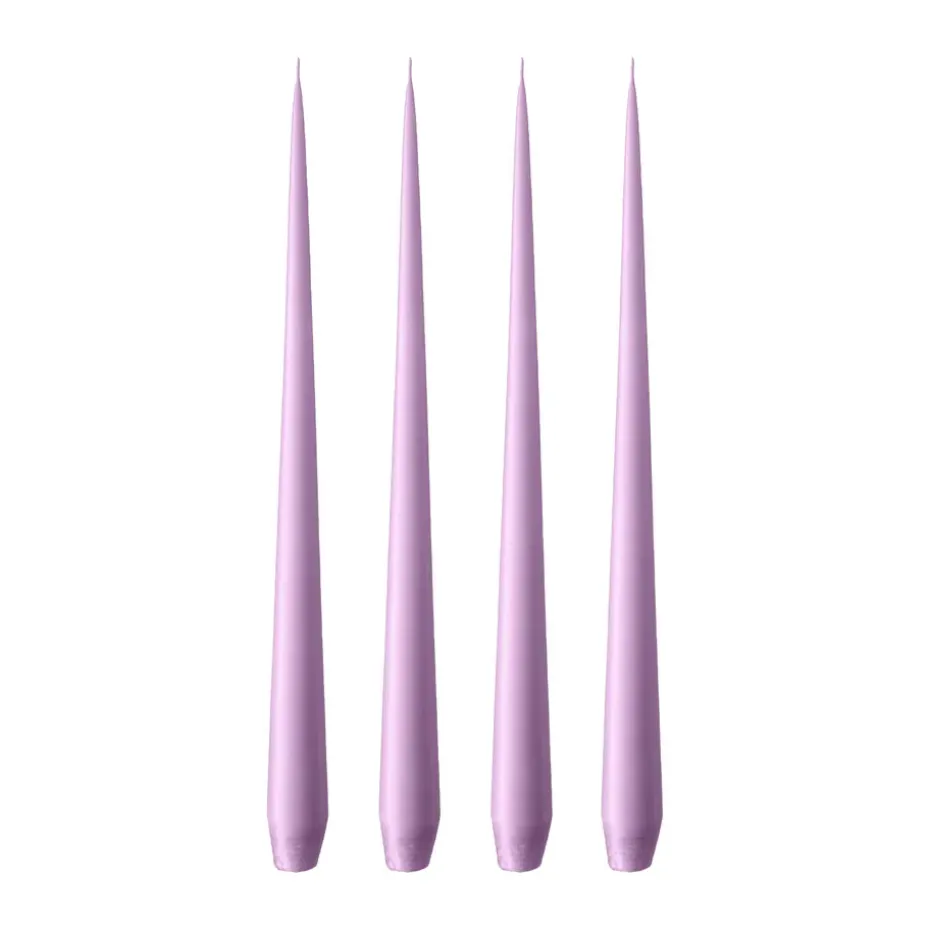 Bougie ester & erik Lot de 4 mat, Crocus delight 07, 32 cm
