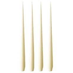 Bougie ester & erik Lot de 4 mat, Buttermilk 17, 32 cm