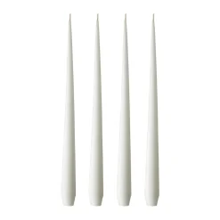 Bougie ester & erik Lot de 4 mat, pure white, 42 cm
