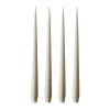 Bougie ester & erik Lot de 4 mat, linen grey, 42 cm