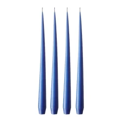 Bougie ester & erik Lot de 4 mat, Cornflower 48, 32 cm