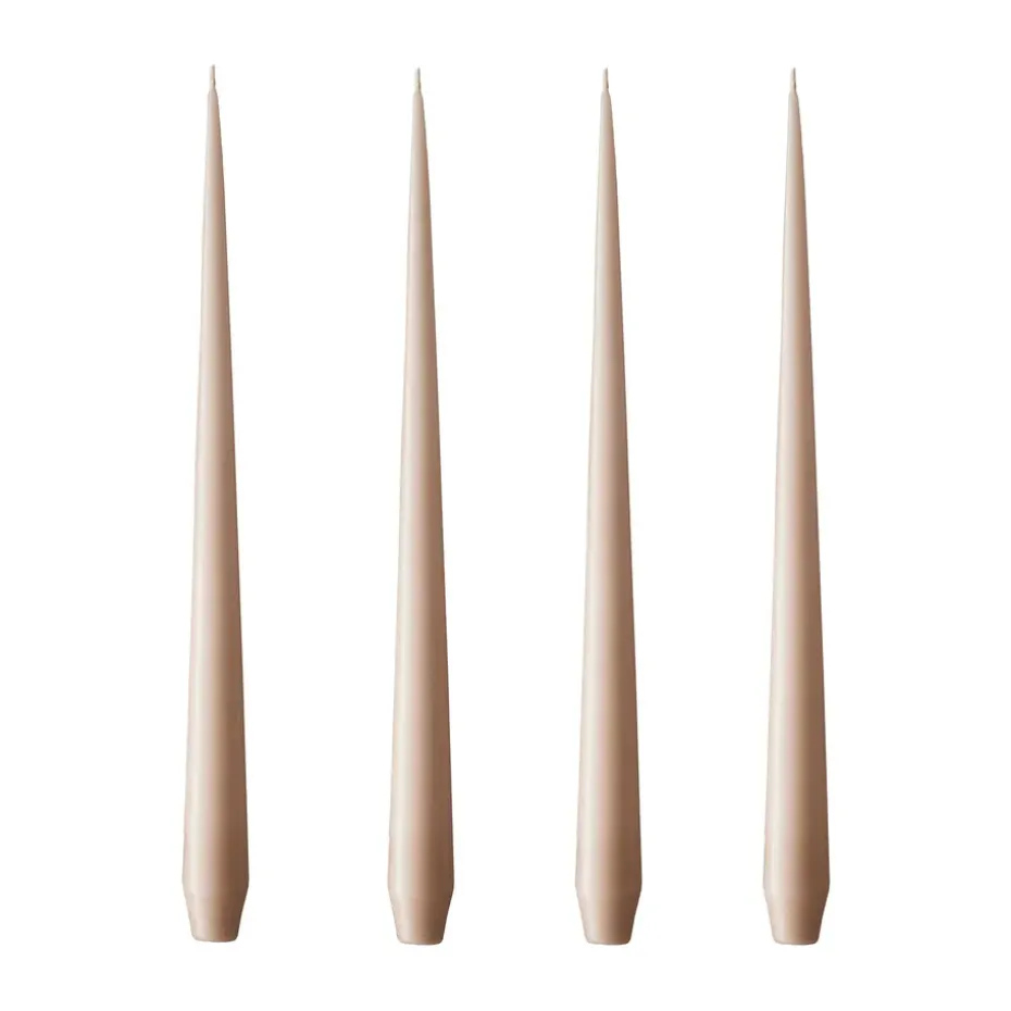 Bougie ester & erik Lot de 4 mat, ice latte, 32 cm