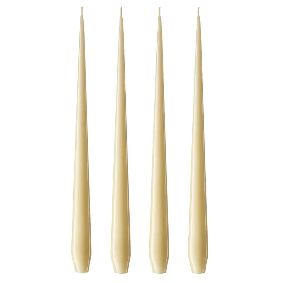 Bougie ester & erik Lot de 4 laquée, Pale ginger 14-0, 42 cm