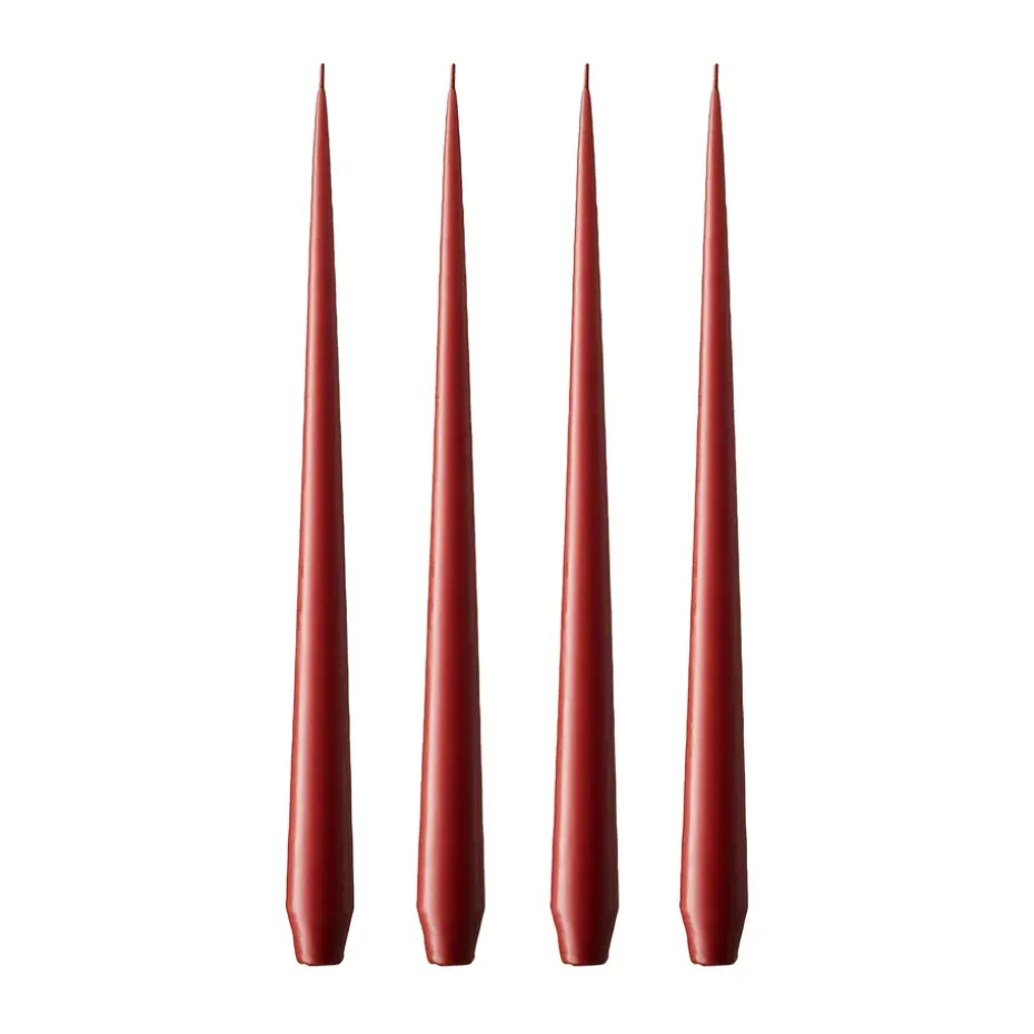 Bougie ester & erik Lot de 4 mat, aged rust, 32 cm