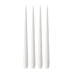 Bougie ester & erik Lot de 4 laquée, White ash 21, 32 cm