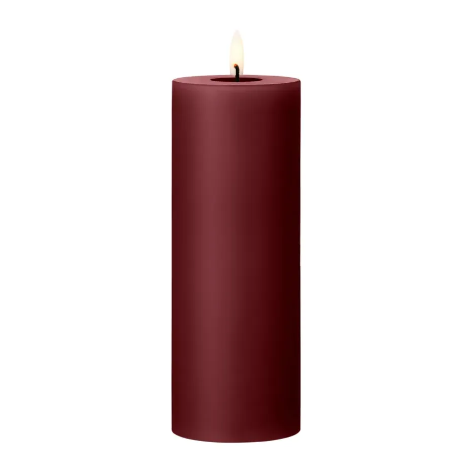 Bougie LED bloc Ester & Erik, 44/2 Deep Wine, 20cm