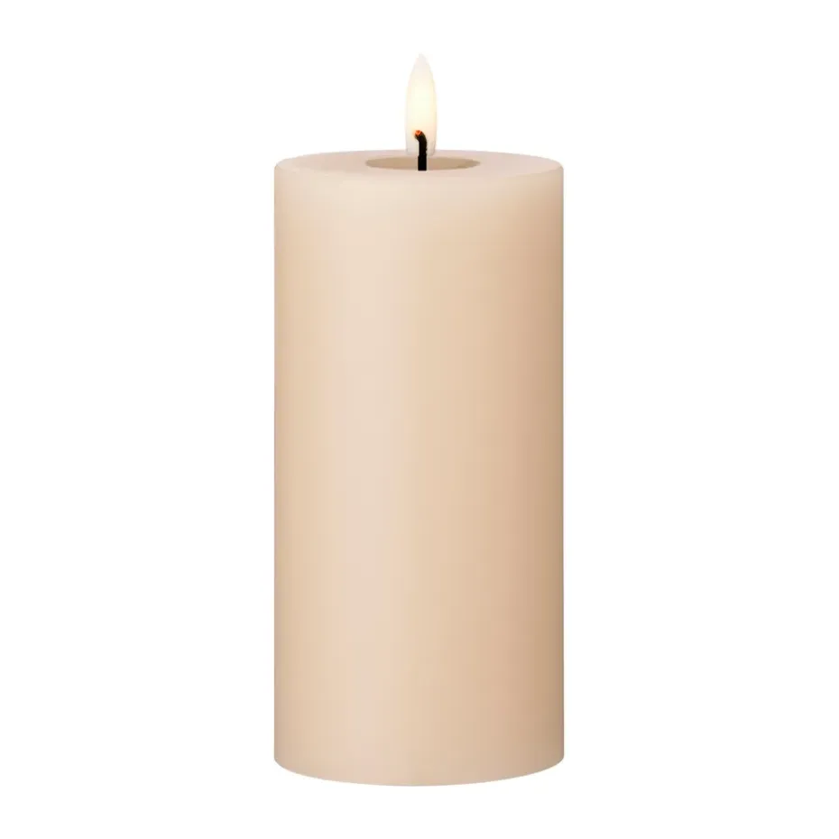 Bougie LED bloc Ester & Erik, 11 Ice Latte, 15cm
