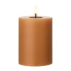 Bougie LED bloc Ester & Erik, 23 Raw Toffee, 10cm