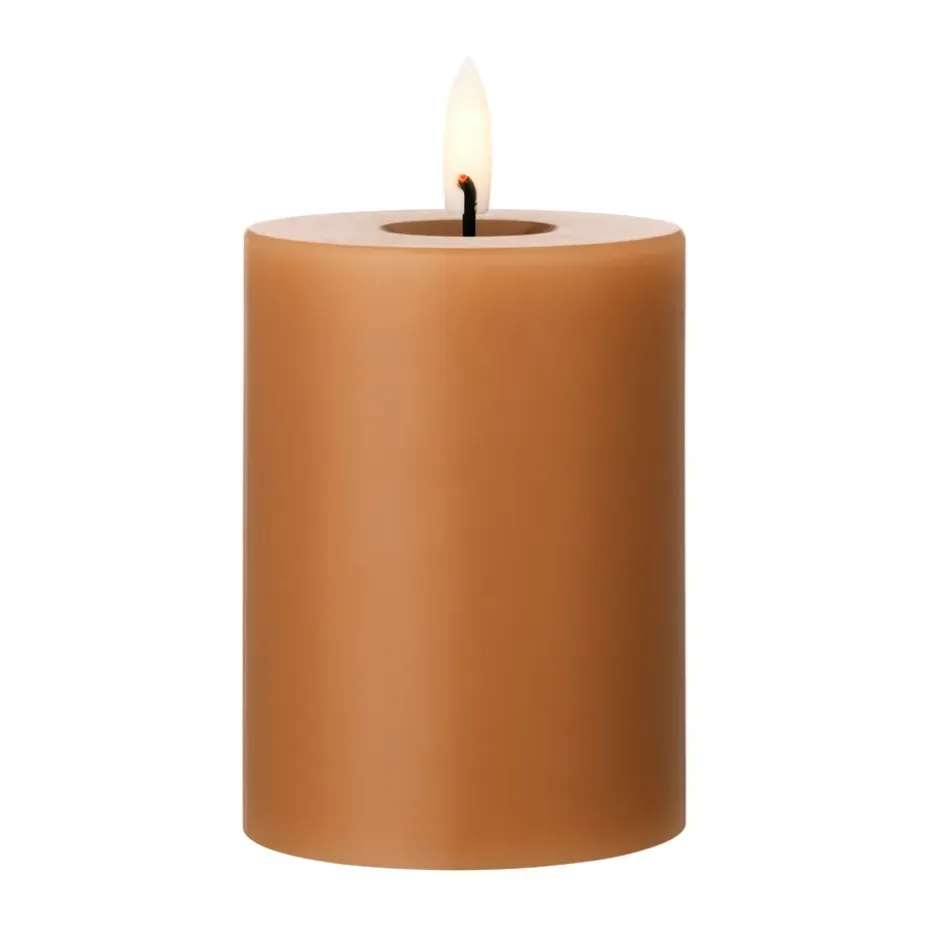 Bougie LED bloc Ester & Erik, 23 Raw Toffee, 10cm