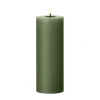 Bougie LED bloc Ester & Erik, 70 Green Soil, 20cm