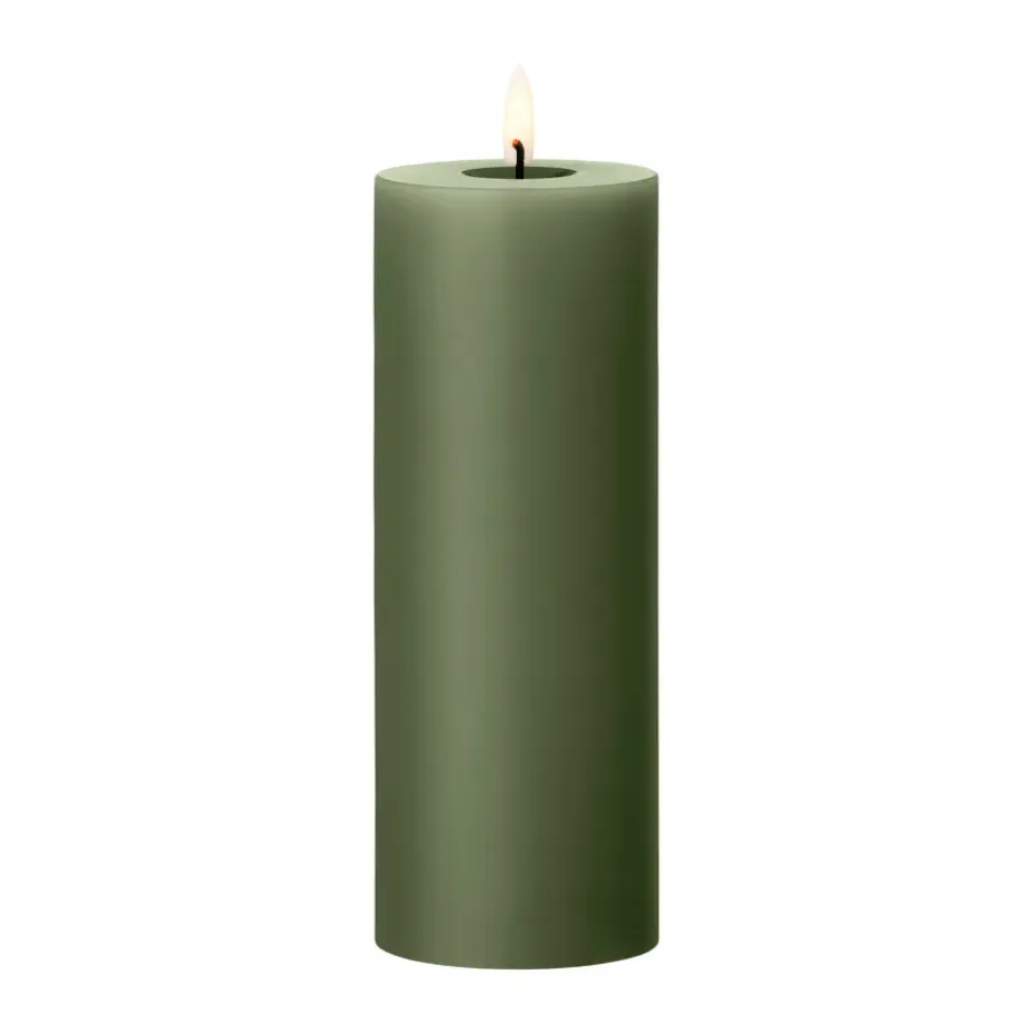 Bougie LED bloc Ester & Erik, 70 Green Soil, 20cm