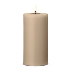 Bougie LED bloc Ester & Erik, 18 Nougat Note, 15cm