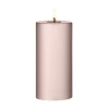 Bougie LED bloc Ester & Erik, 94 Champagne Metallic, 15cm