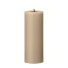 Bougie LED bloc Ester & Erik, 18 Nougat Note, 20cm