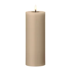Bougie LED bloc Ester & Erik, 18 Nougat Note, 20cm