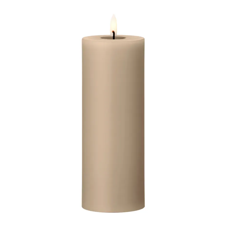 Bougie LED bloc Ester & Erik, 18 Nougat Note, 20cm