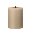 Bougie LED bloc Ester & Erik, 18 Nougat Note, 10cm