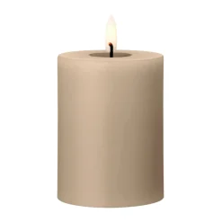 Bougie LED bloc Ester & Erik, 18 Nougat Note, 10cm