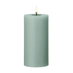 Bougie LED bloc Ester & Erik, 67 Jade stone, 15cm
