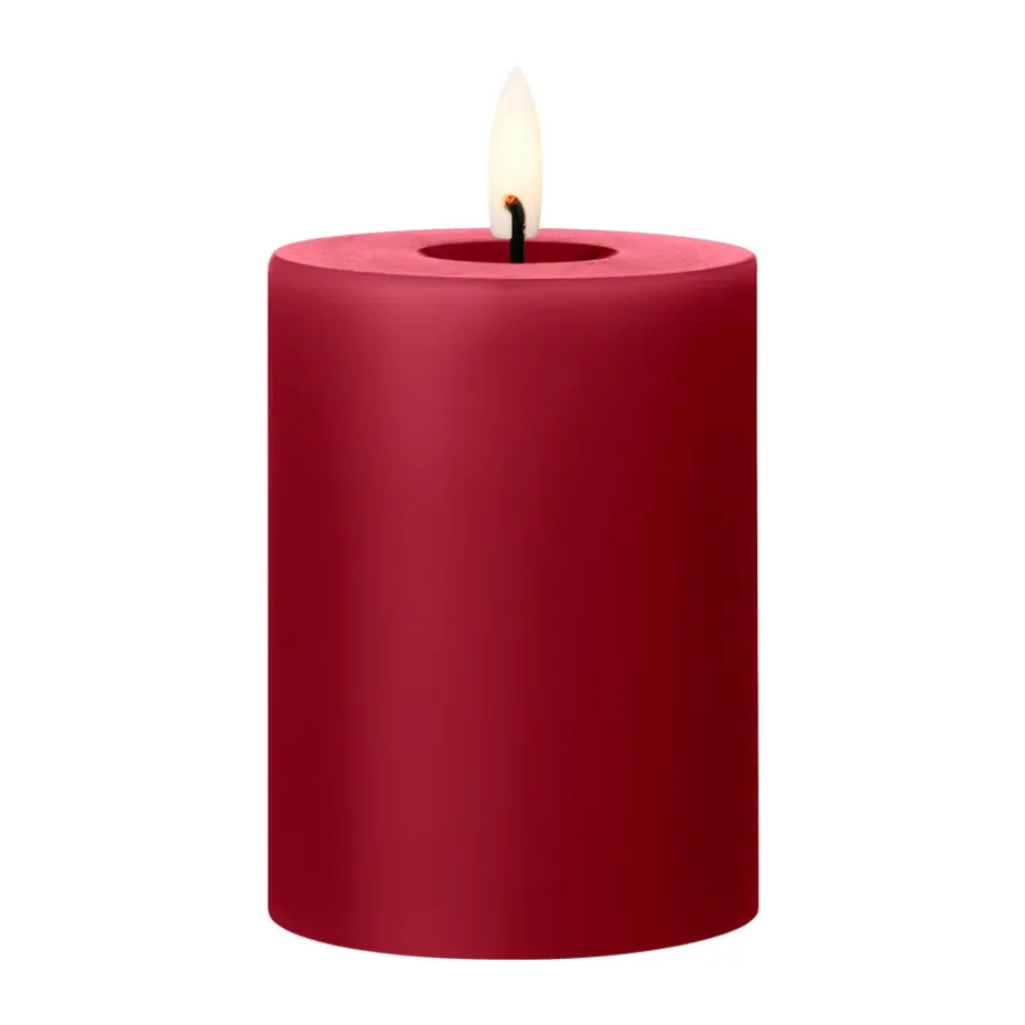 Bougie LED bloc Ester & Erik, 36 Winter Berry, 10cm