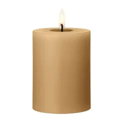Bougie LED bloc Ester & Erik, 27 Almond butter, 10cm