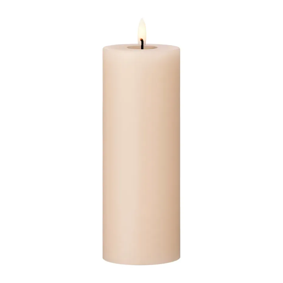 Bougie LED bloc Ester & Erik, 11 Ice Latte, 20cm