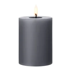 Bougie LED bloc Ester & Erik, 74 Dark Slate, 10cm