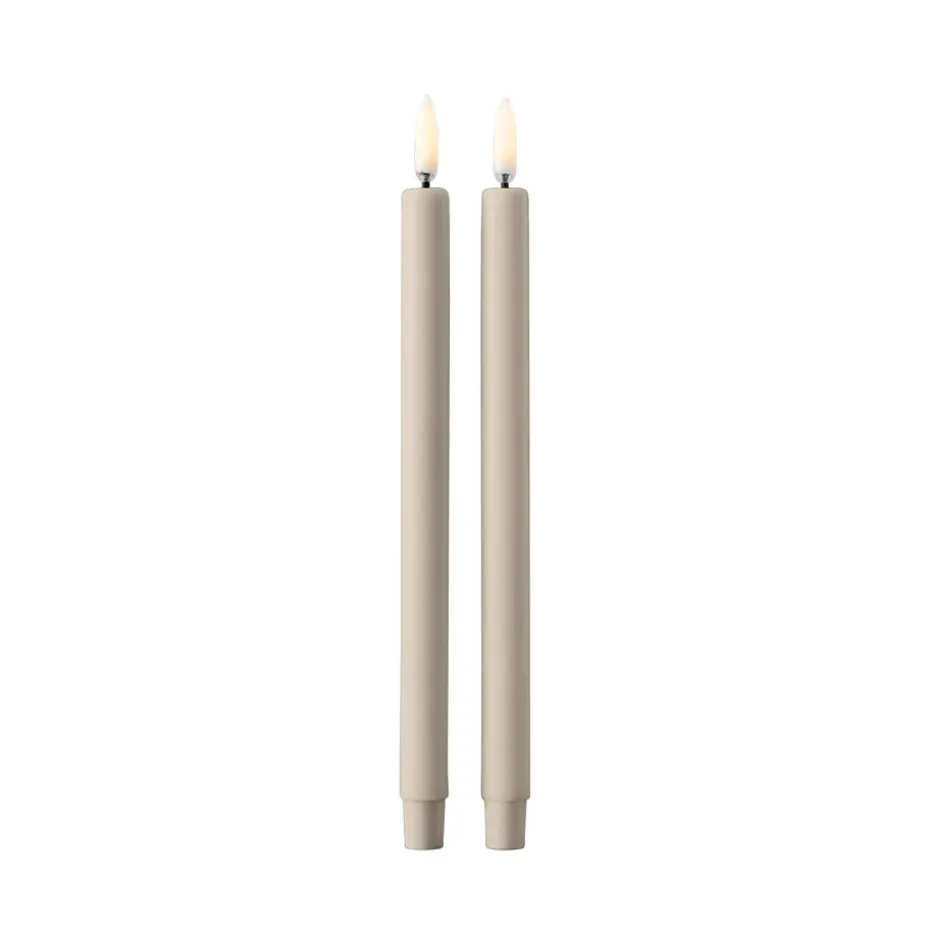 Bougie LED STOFF by Uyuni Lighting Lot de 2, Sable