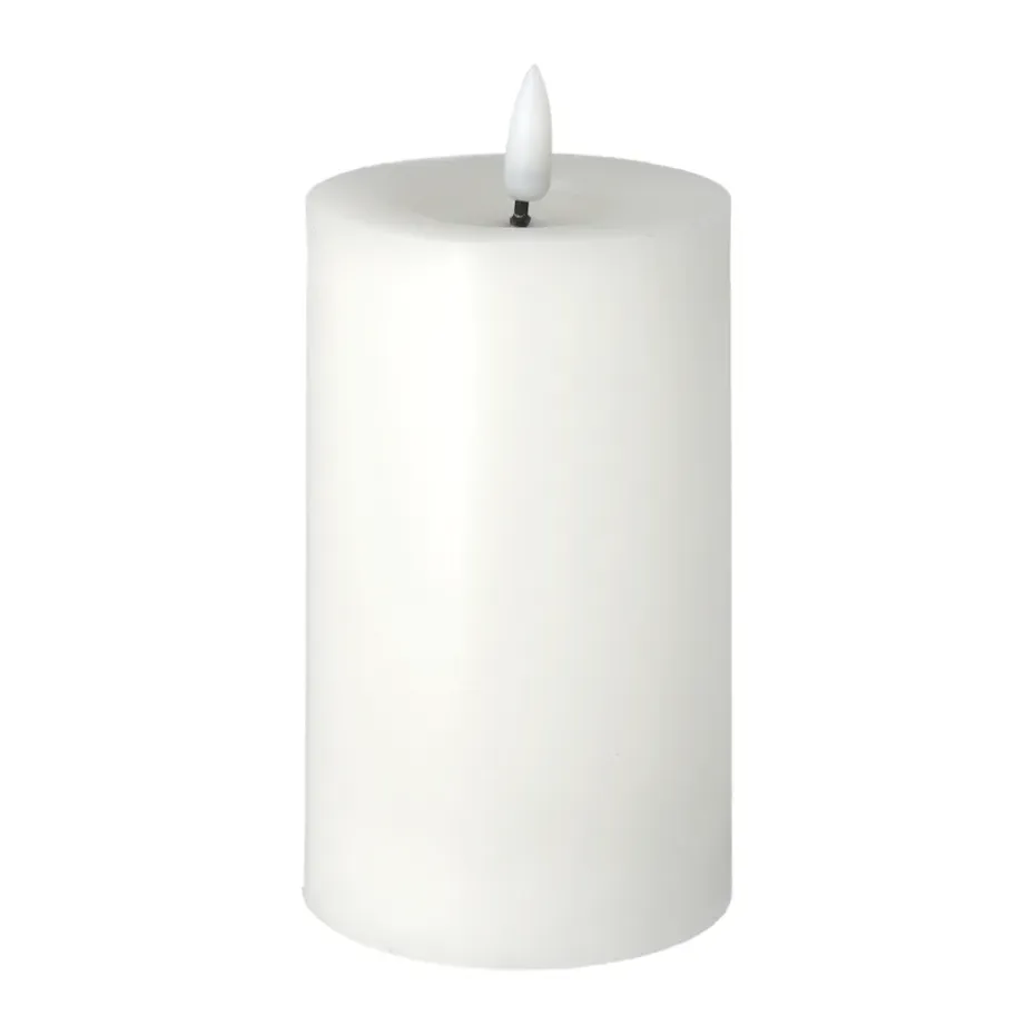 Bougie Melt bloc LED Bright 15 cm, Blanc