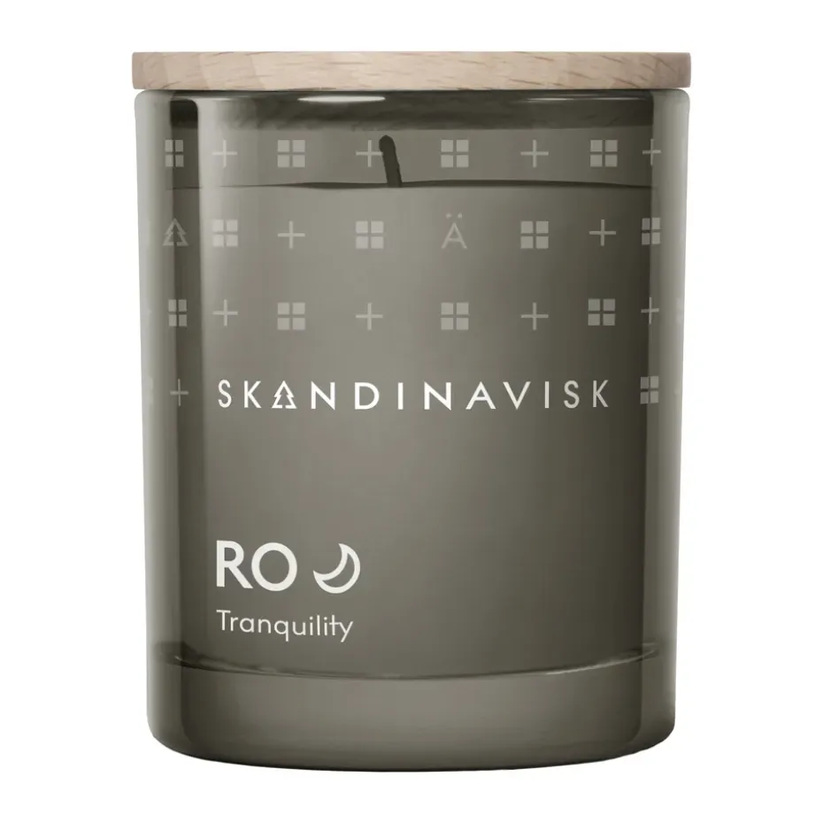 Bougie parfumée avec couvercle Ro, 65 g