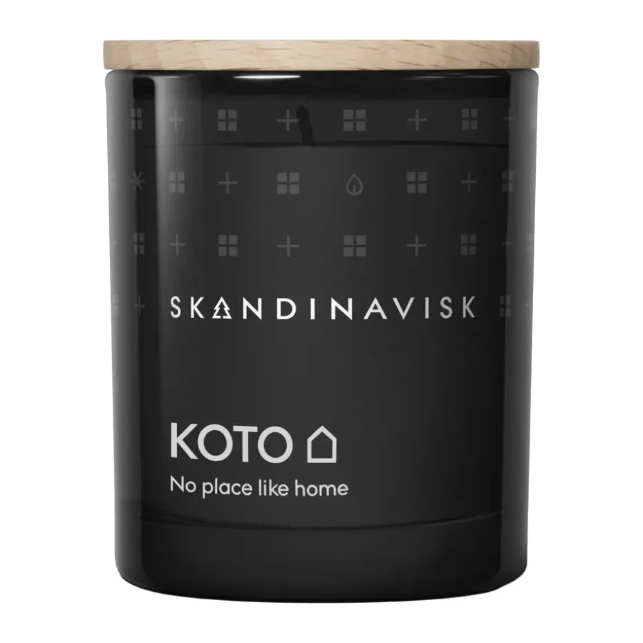 Bougie parfumée avec couvercle Koto, 65 g