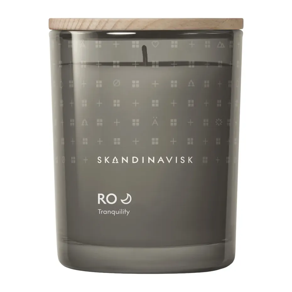 Bougie parfumée avec couvercle Ro, 200 g