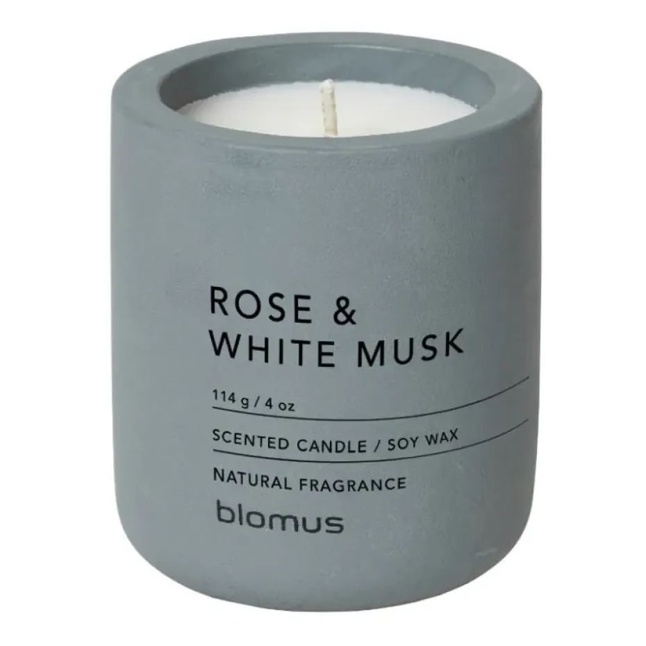 Bougie parfumée Fraga 24 heures, Rose & White Musk-Flintstone
