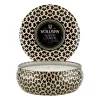 Bougie parfumée Maison Noir 3-wick Tin 40 heures, Ambre Lumiere