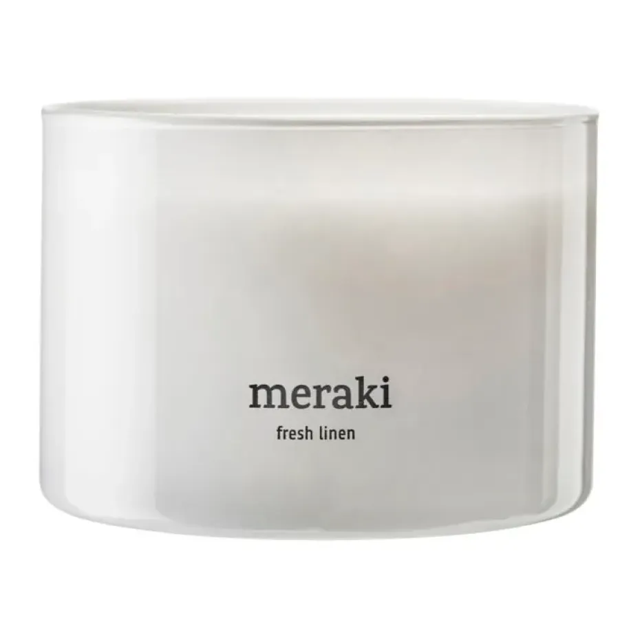 Bougie parfumée Meraki, 60 heures, Linge frais